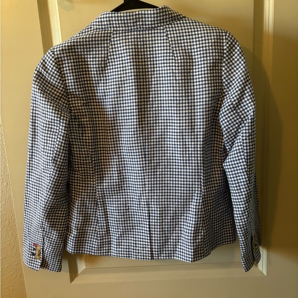 Talbots Blue & White Blazer - Vintage, Academy, Business, Classic, Trendy - Picture 3 of 5